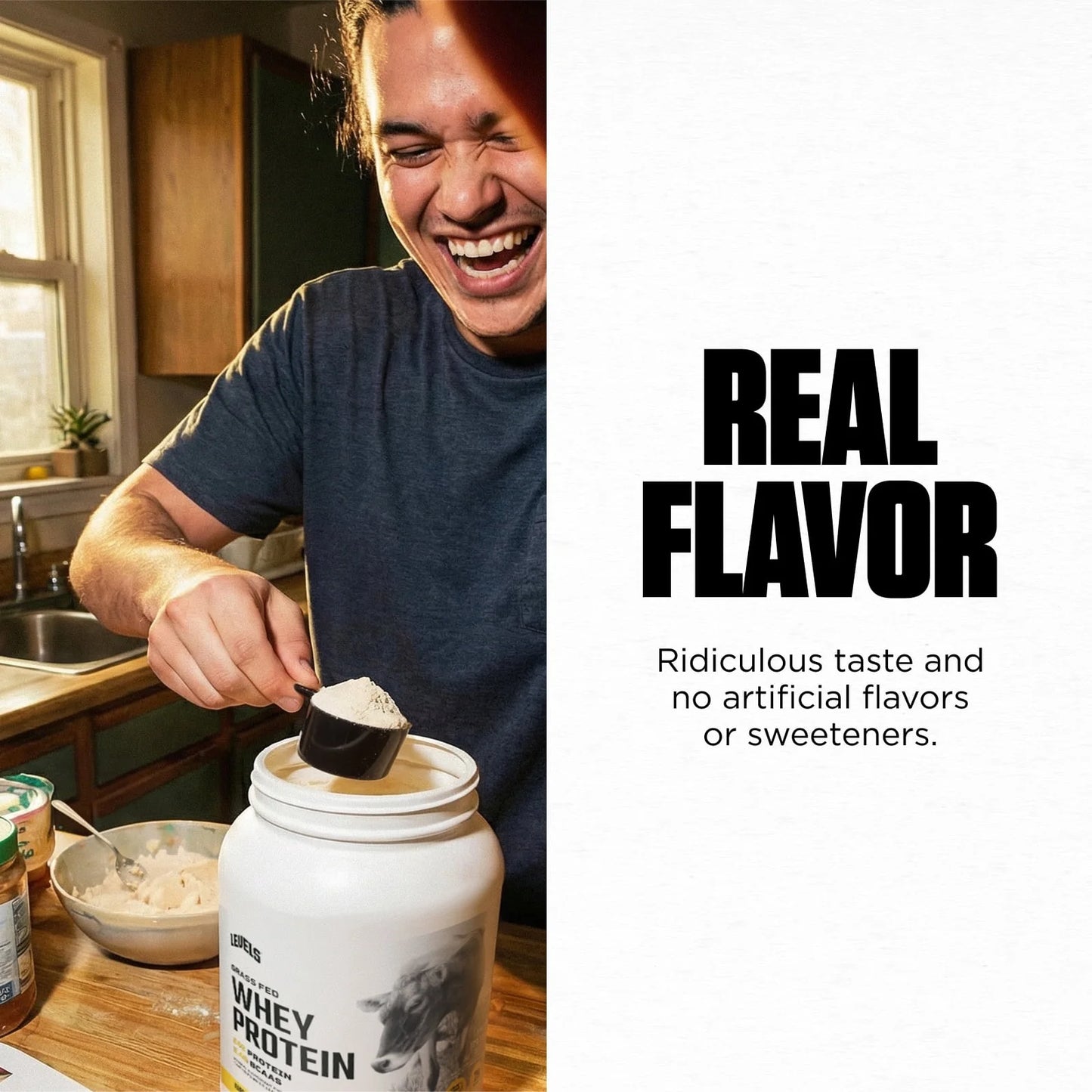 Grass Fed Whey Protein Powder, No Artificials, 24G of Protein, Chocolate Peanut Butter, 2LB