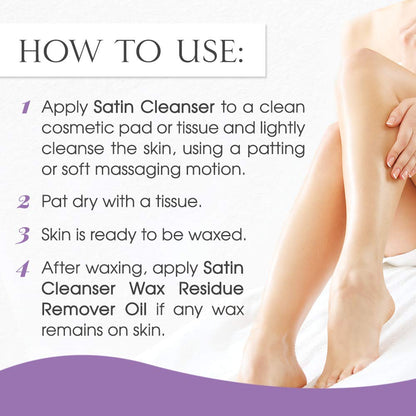 Pre Wax Cleanser - Antiseptic Formula for Pre Wax Hair Removal Skin Prep, Deep Cleansing & Irritation-Free Waxing, Afterwax Care, 16 Oz