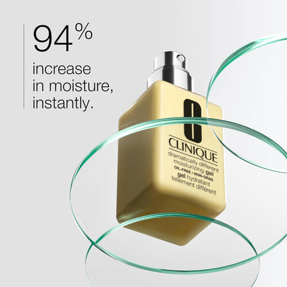 Clinique 3-Step Dramatically Different Moisturizing Gel | Oil-Free | Face Moisturizer for Combination Oily to Oily Skin Types