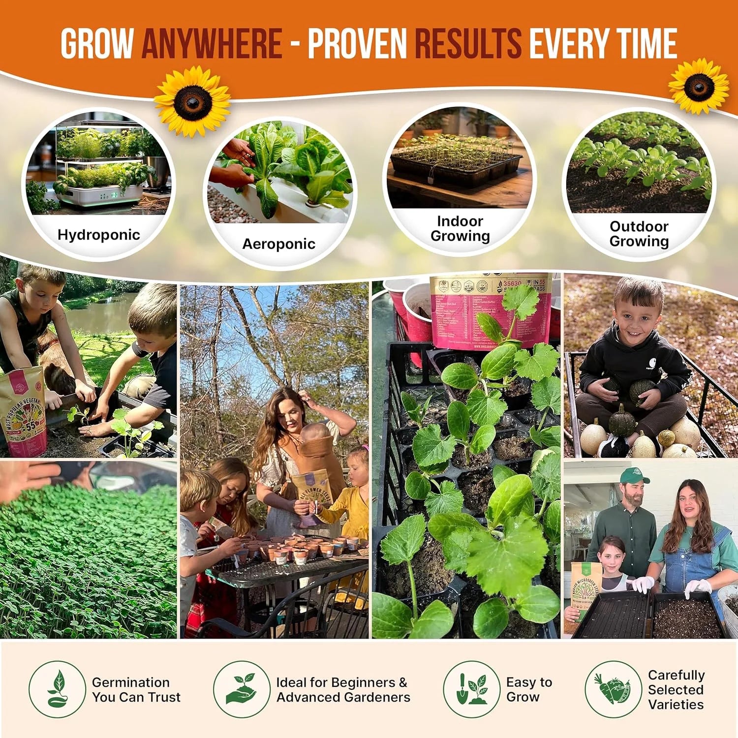 - 25 Summer Vegetable & Greens Seeds Varieties - 6,510+ Non GMO Heirloom Garden Seeds