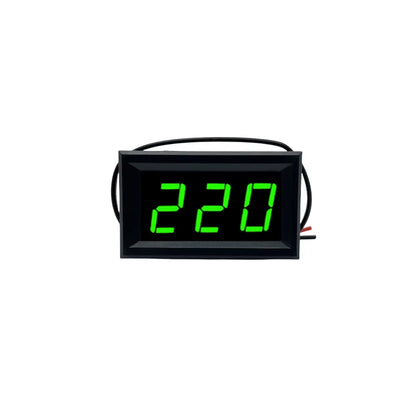 AC 70-500V 0.56" LED Digital Voltmeter Voltage Meter Volt Instrument Tool 2 Wires Red Green Blue Display 110V 220V DIY 0.56 Inch