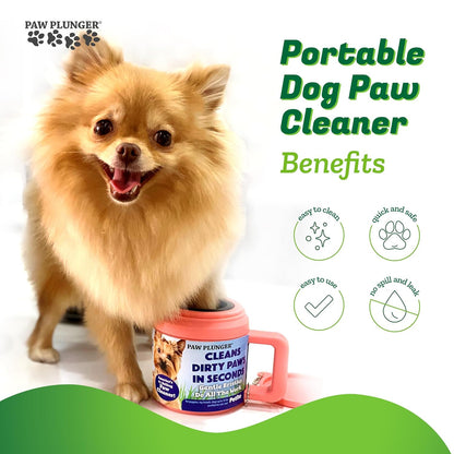 – Dog Paw Cleaner - Puppy Essentials - Portable Dirty Paw Washer - Ideal for Large Dogs - Black